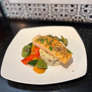 Roasted Garlic Salmon