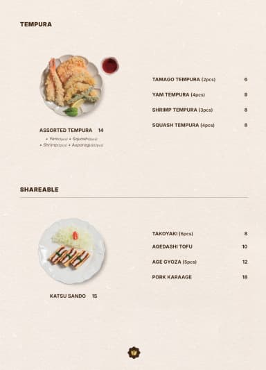 Dinner menu page 3