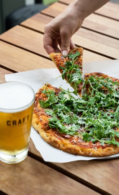 Prosciutto Arugula Pizza