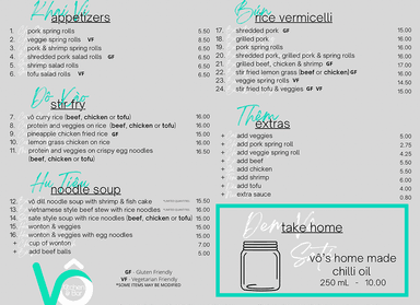 No menu items published