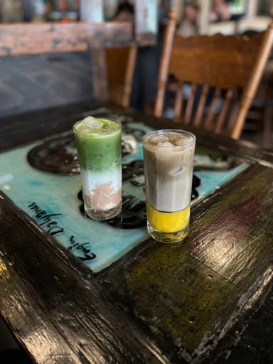 Iced Banana Bread Matcha Latte