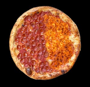 1/2 John’s Pepperoni & 1/2 Formaggio The Grate